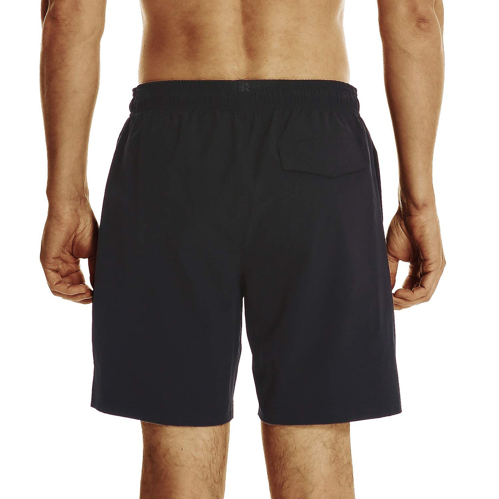 HODOSPORTS Mens Swim Trunks 7" Quick-Dry Swim Shorts with Mesh Lining and Pockets (Black,L)