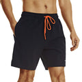 HODOSPORTS Mens Swim Trunks 7" Quick-Dry Swim Shorts with Mesh Lining and Pockets (Black,L)