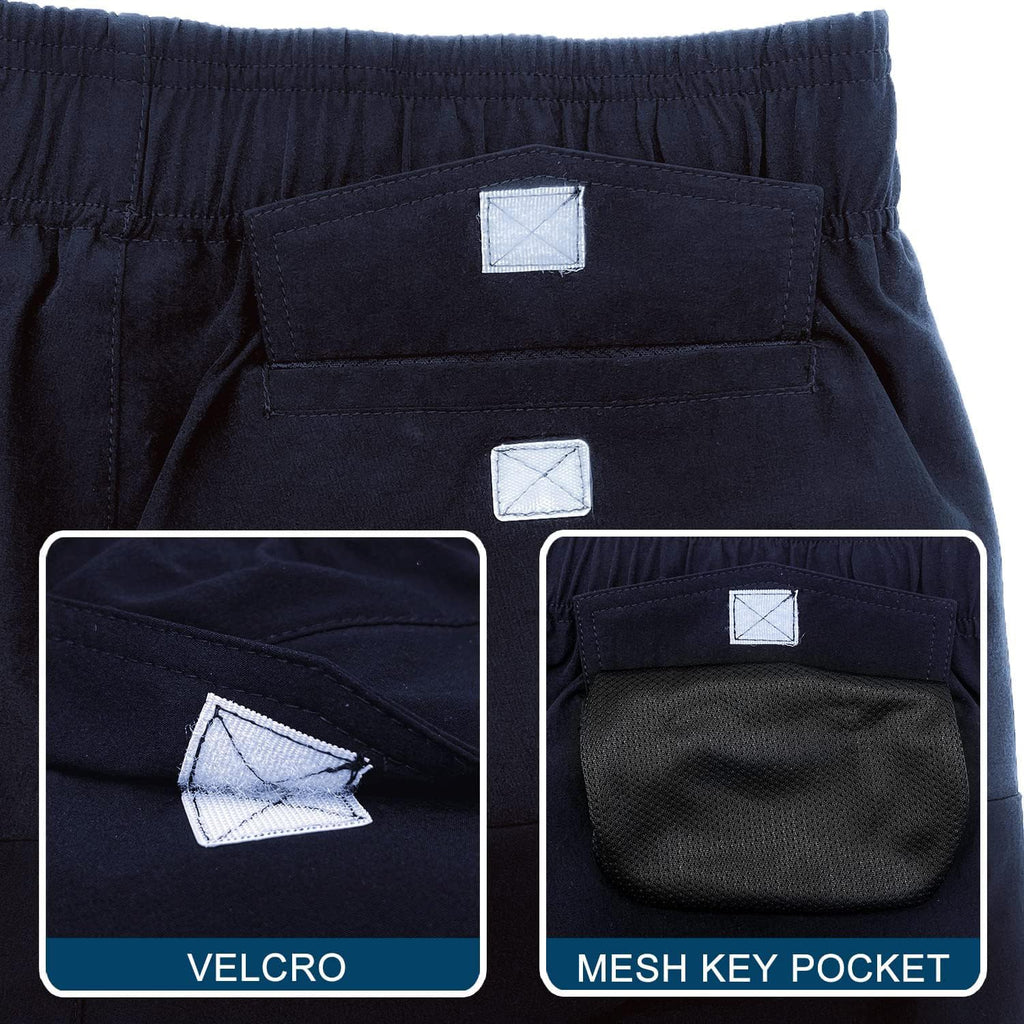 HODOSPORTS Mens Swim Trunks 7" Quick-Dry Swim Shorts with Mesh Lining and Pockets (Navy,XL)